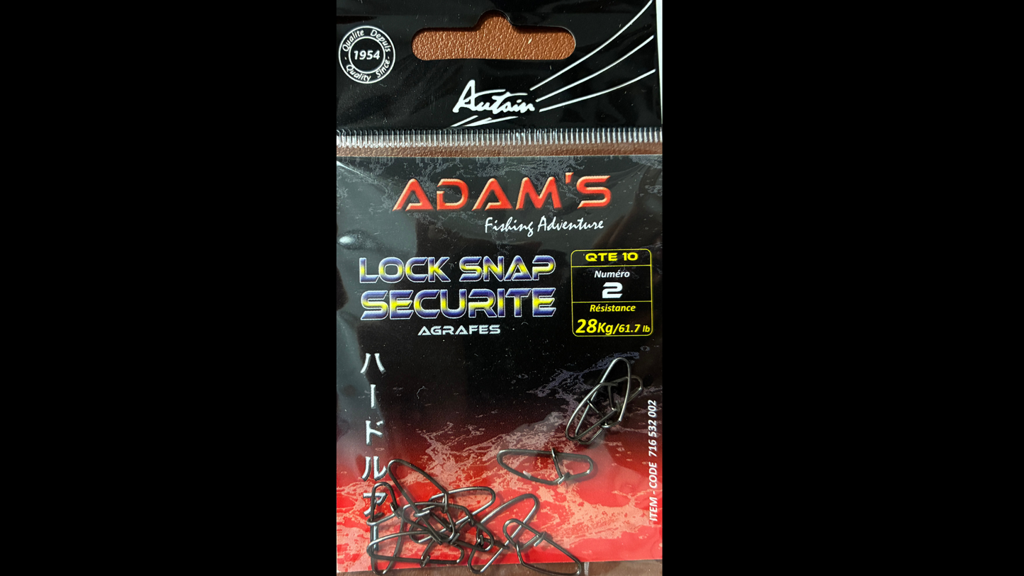 AGRAFES LOCK SNAP SECURITE