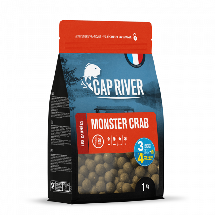 Bouillettes CAP RIVER MONSTER CRAB 15mm